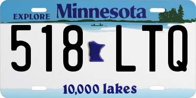 MN license plate 518LTQ