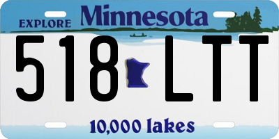 MN license plate 518LTT