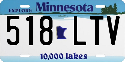 MN license plate 518LTV