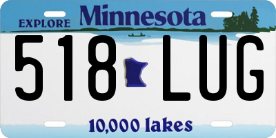 MN license plate 518LUG