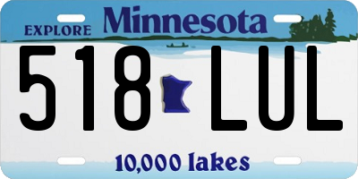 MN license plate 518LUL