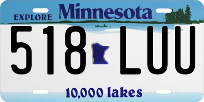 MN license plate 518LUU
