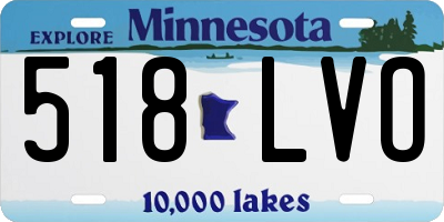 MN license plate 518LVO