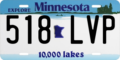 MN license plate 518LVP