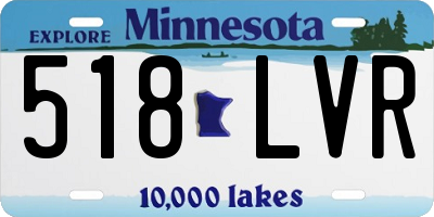 MN license plate 518LVR