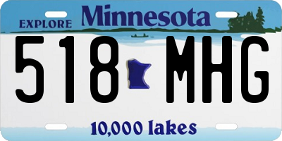 MN license plate 518MHG