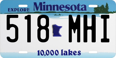 MN license plate 518MHI
