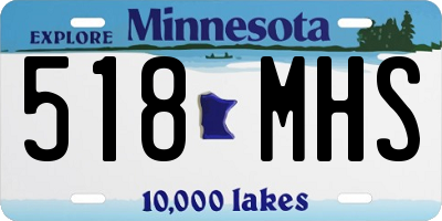 MN license plate 518MHS