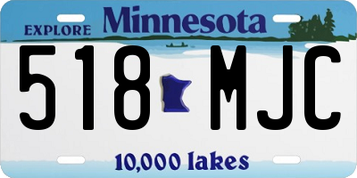 MN license plate 518MJC