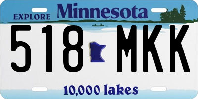 MN license plate 518MKK