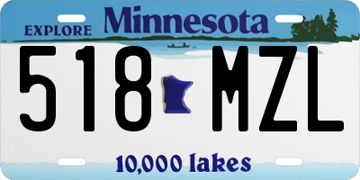MN license plate 518MZL
