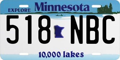 MN license plate 518NBC