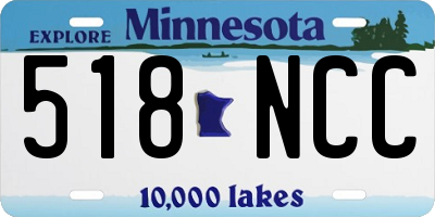 MN license plate 518NCC