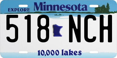 MN license plate 518NCH