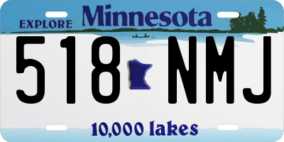 MN license plate 518NMJ