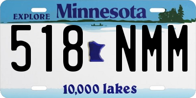 MN license plate 518NMM