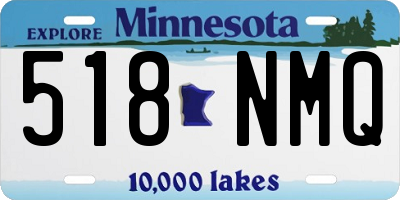 MN license plate 518NMQ