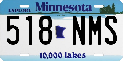 MN license plate 518NMS