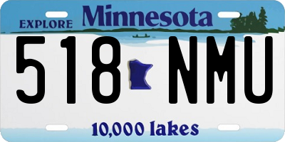 MN license plate 518NMU