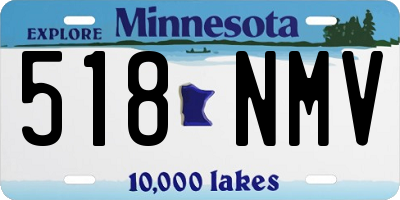 MN license plate 518NMV