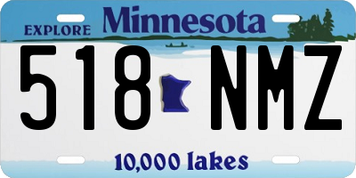 MN license plate 518NMZ