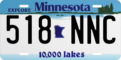 MN license plate 518NNC