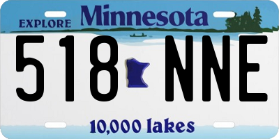 MN license plate 518NNE
