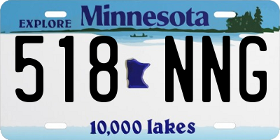 MN license plate 518NNG