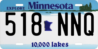 MN license plate 518NNQ