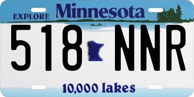 MN license plate 518NNR