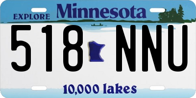 MN license plate 518NNU