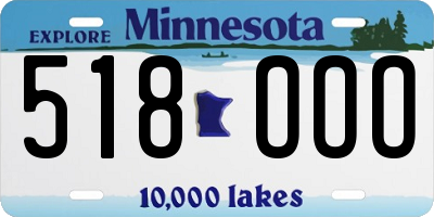 MN license plate 518OOO