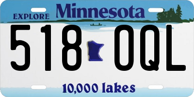 MN license plate 518OQL