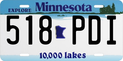 MN license plate 518PDI