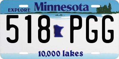 MN license plate 518PGG