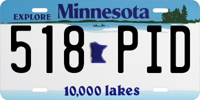 MN license plate 518PID