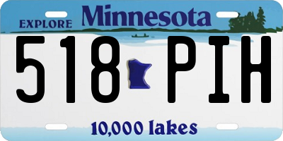 MN license plate 518PIH