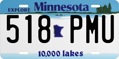 MN license plate 518PMU