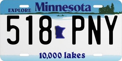 MN license plate 518PNY