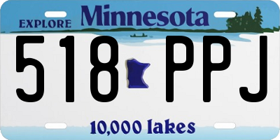 MN license plate 518PPJ