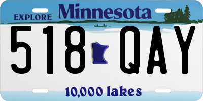 MN license plate 518QAY