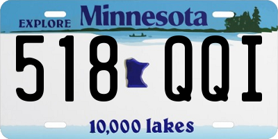 MN license plate 518QQI