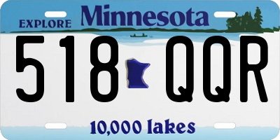 MN license plate 518QQR