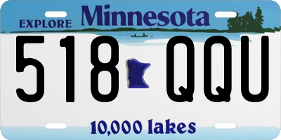 MN license plate 518QQU