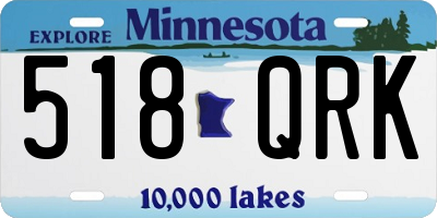 MN license plate 518QRK