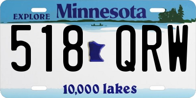 MN license plate 518QRW