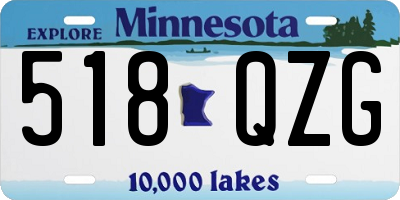 MN license plate 518QZG