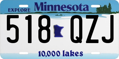 MN license plate 518QZJ