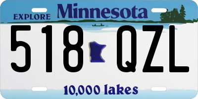 MN license plate 518QZL
