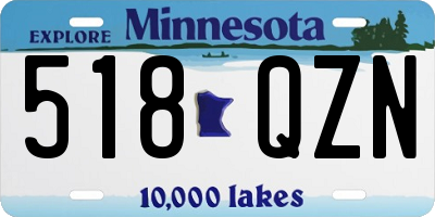 MN license plate 518QZN